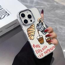 Esta funda con estampado de pan de café es compatible con varios modelos de teléfono, como OPPO Reno 16E/15/14/13/12/11/PRO/PLUS/PROMAX/MINI, S/A/M/NOTE, S/G/EDGE/E, Transition Spark/HANTOM/CAMON/INFINIX, Honor 400/PLAY/X/Y, OPPO Reno/A/F, OPPO Reno 14/Redmi/POCO/NOTE, etc. Transparente, sencilla, elegante y duradera, está hecha de TPU. Es ideal para celebraciones como San Valentín, Halloween y Navidad, ideal para uso personal o como regalo. - transparente - Ver 7