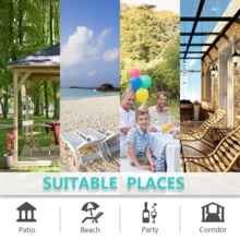 4 Panels Light Filtering Outdoor Waterproof Yard Decoration Curtains For Patio, Solid Color Tab Top Curtains, Uv-Resistant Privacy Protection Outside Drapes For Gazebo, Pergola, Pool, Porch, Cabana - Orange - View 7