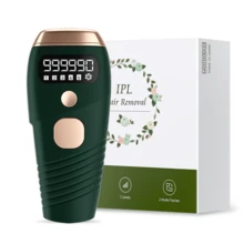 Bodey 1台IPL激光脱毛仪，5档能量，999,990次闪光，脉冲光脱毛器，永久无痛家用脱毛仪，适用于身体比基尼线、腋下、腿部、手臂等部位。