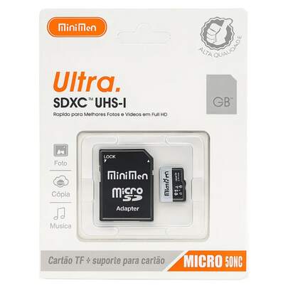 Cartão de Memória Minimen SDXC UHS-I  128GB Micro SDHC M128