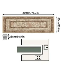 1pc Rug/Carpet/Area Rug/Bath Mat/Bath Rug/Door Mat/Runners/Runner Rug, American Classical Romantic Artistic - Tropical Plant - Floral Leaf Retro Pattern - Long Runner Rug, Suitable For Bathroom, Kitchen, Entryway, Hallway, Bedside, Living Room, Bedroom, Soft & Washable, Home Decor - Multicolor - View 15