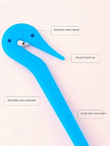 6件套一次性美发工具，橡皮筋剪钳 - 简易DIY美发配件，适合各种发型，完美打造时尚编发和马尾辫，必备美发工具 | 可爱夹子设计 | 坚固夹子结构 - 彩色 - 查看 2