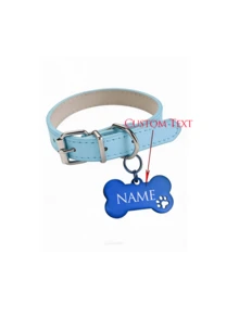 1 Stück individuell gefertigter Edelstahl Knochenförmiger Hundeanhänger, personalisierter Welpen-Identifikationsanhänger, gravierter Hundehalsband-Anhänger, Hundeaccessoires, modisch, farbig, vintage, niedlich, minimalistisch, einzigartiges Haustier-Customizing, Jahrestag, Geburtstagsgeschenk, bequeme Haustierzubehör - Verschiedenfarbig - Übersicht 6