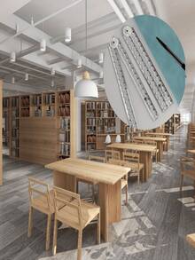 1pc Creative Drawing Acrylic Transparent Folding Ruler (Expanded 30cm), Transparent Design, Minimalist Style, Foldable For Easy Storage And Portability, Student Supplies, Essential For Back To School, School & Education Supplies > Drawing Supplies > Rulers - Clear - View 8