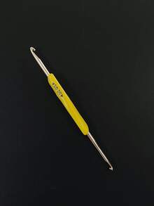 1pc TPR Soft Rubber Double-Ended Crochet Hook, Handcraft DIY Knitting Tool - Multicolor - View 9