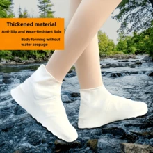 1 Pair Reusable Waterproof Anti-Slip Shoe Covers, Unisex | Durable, Elastic, Easy To Clean, Thick & Wear-Resistant, Suitable For Cycling, Walking In Rain, Protect Shoes From Getting Wet, Multi-Color - Excellent Rain And Wet Weather Protection, Reusable Slip-Resistant Shoe Covers, Durable Outdoor Shoe Covers, Applicable For Outdoor, Travel, Camping, Hiking, Cycling, Fishing, Rainy Days, Vacation, Beach, Etc. - Multicolor - View 10