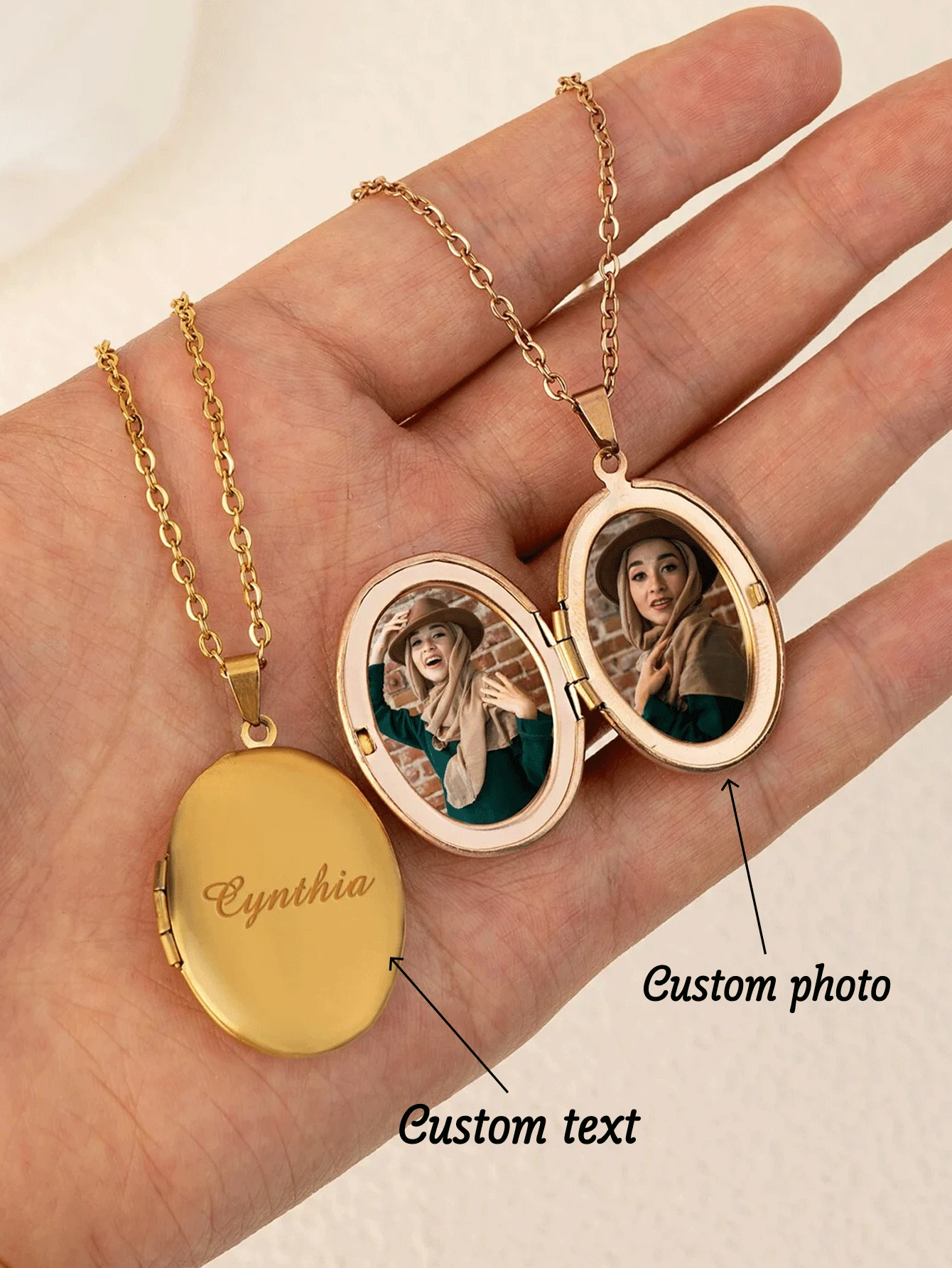1pc Custom Heart-Shaped Photo Necklace - Stainless Steel Locket, Elegant Gift For Valentine's Day, Anniversary Or Casual Wear, Casual Wear Necklace | Romantic Gift | With Chain, Personalized Necklace,Clothing, Shoes & Jewelry - Multicolor 4 - View 1