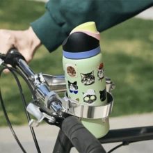 32 Oz Water Bottle Cup Boneyard Vacuum Water Bottle Drinkware Tumbler Stainless Steel Thermal Mug Original Cold Hot Cup OwalaFreeSip - 貓頭淺綠色 - 查看 2