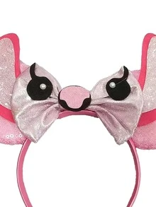 1pc Stitch Ear Sequin Headband, Sequin Ear Leaf Decor Headband, Suitable For Student Parties, Masquerade, Cosplay, Theme Parks, And Makes A Perfect Gift For Various Occasions. This Ear Bow Headband Fits Men, Women And Couples, And Is An Ideal Accessory For Princess Cosplay, Birthday Celebrations And Christmas Parties. (Color And Style Sent Randomly) - Random Styles - View 6