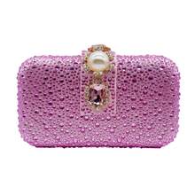 2026新款双面镶钻珍珠手拿包婚礼晚宴包女士派对钱包生日礼物 - 彩色 - 查看 12
