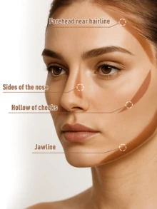 FV液体修容修容棒，自然妆效，易于晕染，保湿配方，持久显色，适合中等肤色，纯素且无动物实验。液体修容双效组合，不油腻，持久显色，自然轮廓，轻盈无感，棕色修容修容棒，品牌美妆，面部彩绘化妆品，适合女性和女孩，冬季完美之选，Y2K时尚潮流，生日礼物，派对必备，最佳颜色。 - 淺中性色 - 查看 7