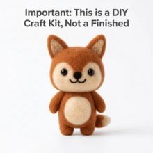 一套动物羊毛毡套装，适合初学者和成人，附带分步教程，包含猫头鹰/仓鼠/狗/猫/狐狸/兔子/西瓜等DIY羊毛毡作品，可爱有趣的家居装饰品，生日、情人节和圣诞节礼物 - 彩色 - 查看 7