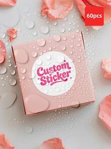 1-240张个性化标签 - 可定制任意设计、图片、Logo、文字的贴纸，防水PVC材质，适用于毕业、婚礼、生日等场合，可设计您自己的贴纸，装饰精美，复古独特，是送给男士、女士、父母、孩子、朋友、家人、祖父母、同学、老师、学生、同事、客户的理想礼物，也适合节日、返校季、公司活动和日常送礼。