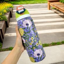 Owl'aa 32oz Limited Edition Water Bottle, Sports Water Bottle, Leak-Proof Design With Pop-Up Lid, Available In Multiple Colors, Designed For Water Enthusiasts, Perfect For Fitness, Running, School, And Holiday Gifts, A Stylish New Water Bottle For Her. - 紫色 - 查看 2