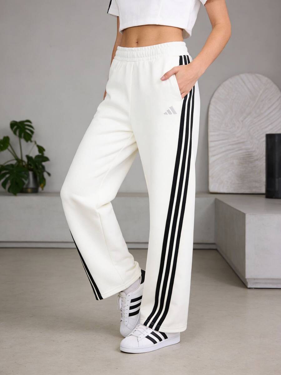 Adidas S KN BANANA PN 双层针织休闲宽松女式户外运动裤 KC5456 - 漢玉白 - 查看 1