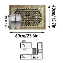 1pc Rug/Carpet/Area Rug/Bath Mat/Bath Rug/Door Mat/Runners/Runner Rug, Black & Gold Color - Vintage Style, Gothic Bohemian Classic Floral Area Rug/Hallway Runner, Suitable For Bathroom, Kitchen, Entryway, Corridor, Bedside, Living Room, Bedroom, Soft & Washable, Home Decor - Multicolor - View 17
