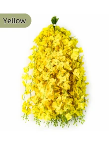 Nejlue Artificial Flowers/Plants1111 Home & Living 10/30/50pcs Artificial Wisteria Flower Garland, Silk Wisteria Flower Vine, Suitable For Home Decor, Room Decor, Wall Decor, Wedding Decor, Dining Table Decor, Party Decor, Birthday Decor, Bedroom Decor, Garden Decor, Indoor & Outdoor Decor, Spring Decor, Valentine's Day Decor - Multicolor - View 7