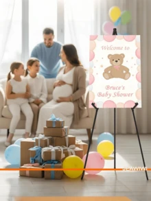 66英寸便携式可调节金属艺术展示架，黑色，适用于婚礼标牌、海报、绘画、家居装饰、返校教室装饰、学习用品 - 黑色 - 查看 4