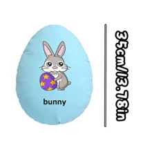 1 Personalized Pillow - Custom Text, Easter Bunny Egg. Unique And Breathable, Suitable For Her, Him, It, Boyfriend, Girlfriend, Dad, Mom, Family, Friends, Anniversary, Mother's Day, Birthday, Valentine's Day, Christmas, Halloween, Graduation Ceremony, Father's Day, Wedding, Housewife, Sofa, Bed, Car, Tea Room, Bedroom, Bathroom, Living Room, Dining Room