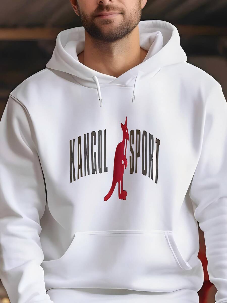 Mens Pick!! Vintage Kangol Sports Crewneck Sweatshirt Kangol Sweater Kangol Sports  Big Logo Crewneck Sweatshirt Size L Hoodie - 白色 - 查看 1