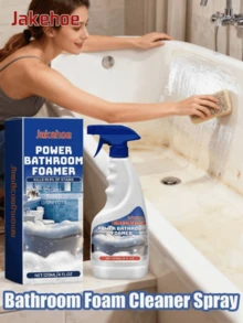 浴室泡沫清洁喷雾，强力去油消毒，去除水垢，多用途，适用于清洁玻璃水槽和不锈钢浴缸。 - 彩色 - 查看 11