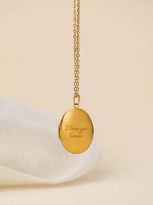 1pc Custom Heart-Shaped Photo Necklace - Stainless Steel Locket, Elegant Gift For Valentine's Day, Anniversary Or Casual Wear, Casual Wear Necklace | Romantic Gift | With Chain, Personalized Necklace,Clothing, Shoes & Jewelry - Multicolor 4 - View 6