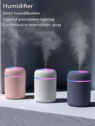 USB ile Çalışan Nemlendirici ve Aromaterapi Difüzörü, ABS Malzeme, Yatak Odaları, Masalar, Küçük Alanlar İçin İdeal, Düşük Voltajlı Tasarım, Kuru ve Açık Bej Ortamlar İçin Uygun, Sessiz Çalışma, Taşınabilir, Ev ve Ofis Kullanımı İçin Uygun