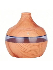 130毫升加湿器，带7色灯光，触控操作，USB供电，每小时加湿300毫升，覆盖10-20平方米，无需电池，适用于家庭和办公室，现代设计，静音运行，自动关机。 - 彩色 - 查看 9