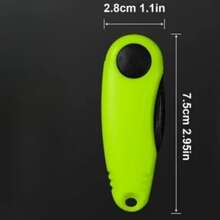快速打结工具虾形折叠式钓鱼剪刀伸缩绳索套装钓鱼线切割器钳子钓鱼钳 - 綠色 - 查看 3