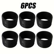 6pcs Silicone Anti-Slip Rings, Pickleball Racket Sealing Rings, Silicone Fixing Rings, Suitable For Tennis Racket, Badminton Racket, Pickleball Racket, Elastic Racket Accessories