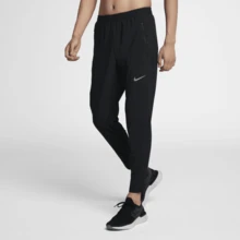 Nike Men's Woven Tapered Running Pants, Black - Black - View 3
