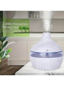 130毫升加湿器，带7色灯光，触控操作，USB供电，每小时加湿300毫升，覆盖10-20平方米，无需电池，适用于家庭和办公室，现代设计，静音运行，自动关机。 - 彩色 - 查看 10