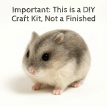 一套动物羊毛毡套装，适合初学者和成人，附带分步教程，包含猫头鹰/仓鼠/狗/猫/狐狸/兔子/西瓜等DIY羊毛毡作品，可爱有趣的家居装饰品，生日、情人节和圣诞节礼物 - 彩色 - 查看 14