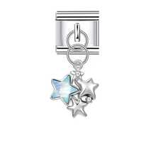 1pc Fashionable & Charming Cute Starry Sky Stainless Steel Modular DIY Bracelet Pendant, Featuring Unique Designs Including Heart, Planet, Moon And Star Patterns, Suitable For Women To Make DIY Bracelets, Necklaces, Handmade Pendants And Jewelry Accessories, Suitable For All - Multicolor - View 16