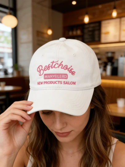 A Retro Embroidery Hat Hats For Men Hatsfor Women, All-Season Spring SummerAutumn Winter Wearable AdjustableStrap Suitable For Valentine's DayWeddings Christmas School SeasonFather's Day Outdoor Sports Travel SunProtection Essential Gifts For Men &Women Niche Customizable Trucker HatAvailable In Black Pink Purple YellowCasual Headwear