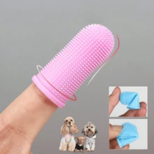 Soft Silicone Cat/Dog Finger Toothbrush, Suitable For Cleaning Teeth, Random Style - Multicolor - View 4