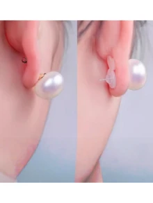 4pcs/8pcs/12pcs Rubber Earring Backs, Silicone Ear Plugs To Prevent Earring Falling Off And Clogging, Earring Back Replacement, Suitable For Drooping Ears, Large Earrings, Earrings, Earlobe Backs - Multicolor - View 3