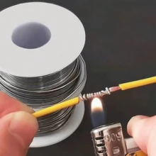 1pc Multi-Functional Soldering Iron-Free Solder Wire Welding Tool, Stainless Steel Soldering Assist Device - Silver - View 2