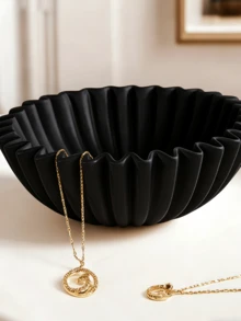 树脂首饰托盘配件，女士装饰云朵梳妆托盘，戒指架托盘，可爱首饰托盘碗，房间装饰美学，白色浴室台面配件，简约浴室和家居台面托盘装饰配件，现代家居装饰，适用于客厅和卧室，中心装饰，母亲节礼物，毕业礼物，婚礼装饰 - 彩色 - 查看 6