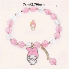 1pc Kuromi Bracelet, Sanrio Youkai Inu Bracelet, Niche Design, Gift For Best Friend, Birthday Gift Jewelry - Multicolor - View 3