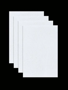 4pcs/6pcs - 14ct Small Grid Plastic Canvas Sheets, White Color, Needlework Craft Canvas Plastic Grid Sheets, Size 17.72in*11.81in, Suitable For Embroidery Cross Stitch Acrylic Yarn Kits, Crochet Projects