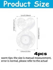 4pcs/8pcs/12pcs Rubber Earring Backs, Silicone Ear Plugs To Prevent Earring Falling Off And Clogging, Earring Back Replacement, Suitable For Drooping Ears, Large Earrings, Earrings, Earlobe Backs - Multicolor - View 8