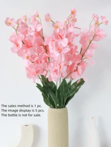 1pc/3pcs/5pcs 25.98 Inch Silk Cloth Artificial Orchid Flowers, Romantic Minimalist Orchid Suitable For Wedding Party/Home Decor/Thanksgiving, Mother's Day, Valentine's Day, High Quality Artificial Flowers - Pink - View 10