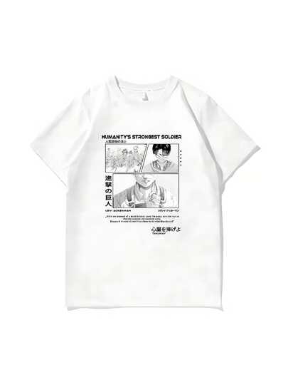 COOL SUMMER Attacks Ons Titans T-Shirt Men men Cotton Plus Size O-Neck Streetwear Japanese Anime Printed Casual Oversized Unisex Tees Summer2 graphic tees women