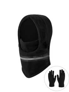 1pc/2pcs Unisex Winter Fleece Balaclava Hat, Thick Windproof Ski Mask, Suitable For Skiing, Cycling, Hiking And Daily Use - Multicolor - View 10