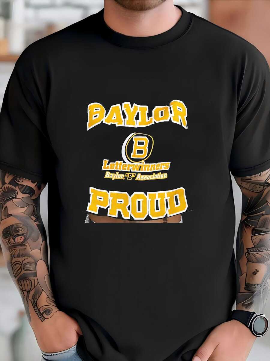 Mens Baylor Proud Crop Tee T-Shirt - màu đen - Xem 1