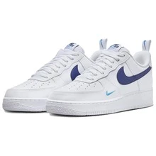 Nike Air Force 1 Low White Light Photo Blue Deep Royal Blue Men's HF3836-100 - Blue and White - View 3