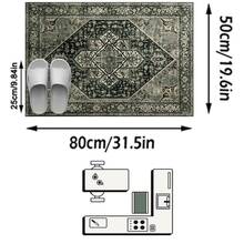 1pc Elegant Artistic Floral Bohemian Style Area Rug/Carpet/Bath Mat/Door Mat/Runner, Suitable For Hallway, Bathroom, Kitchen, Entryway, Bedroom, Living Room, Soft & Washable, Home Decor - Multicolor - View 17