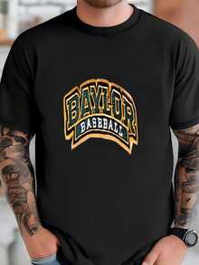 Mens Baylor Baseball Crop Polo T-Shirt - màu đen - Xem 1