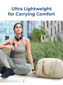 Gym Bag For Women, Duffle Bag For Travel With Wet Pocket, Lightweight Weekender Bags For Women, Water Resistant,Sporty Tote - 黑色 - 查看 8